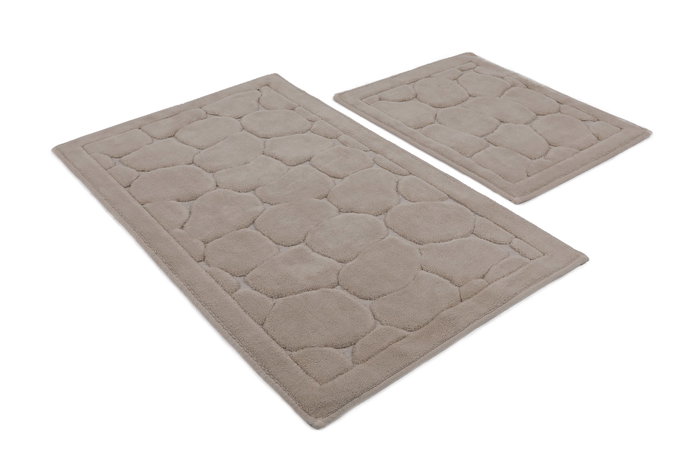 Mijölnir Juego de alfombrillas de baño Lino - Mink Multicolor